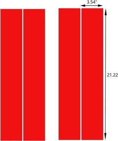 img 3 attached to Stripes Universal Compatible Sticker Stripe（Red）