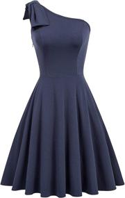 img 3 attached to Aline Dress Women Solid Wedding Women's Clothing ~ Dresses