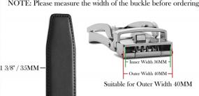 img 2 attached to CHAOREN 40Mm Ratchet Belt Buckle Only For 1 3/8 Slide Belt Strap, Automatic Click Buckle Adjustable