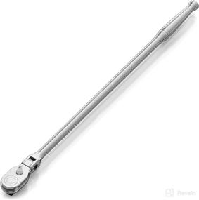 img 4 attached to 🔧 Olsa Tools 1312 Flex Head Ratchet - 1/2" Drive, 24" Length, Made in USA, 180° Flex Head, 90 Tooth Socket Wrench, Cr-Mo Steel, Designed for Professional Mechanics