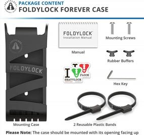 img 2 attached to FoldyLock Forever Bike Lock Mounting Case - Portable And Lightweight Bracket For Secure Storage And Easy Access Of FoldyLock Forever Folding Bike Lock - Ideal Bicycle Attachment Accessory