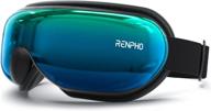 renpho eye massager with heat, heated eyeris 1 massager for migraines, bluetooth music eye mask, relax and reduce eye strain dark circles eye bags dry eye improve sleep, ideal gifts for men logo
