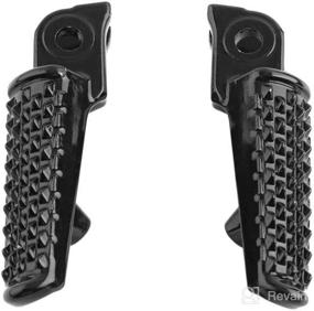 img 1 attached to 🏍️ Black Front Foot Pegs Rests Footrest Pedals for CBR600RR & CBR1000RR Motorcycles (2003-2014)