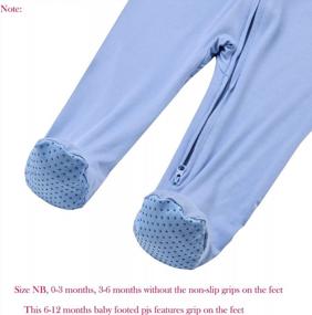 img 1 attached to Soft And Comfy Aablexema Baby Footie Pajamas: The Ultimate Sleep Essentials For Your Little Ones