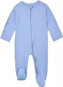 img 3 attached to Soft And Comfy Aablexema Baby Footie Pajamas: The Ultimate Sleep Essentials For Your Little Ones