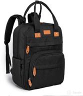 🎒 chytsmx diaper bag backpack - spacious multifunctional travel back pack for modern parents (black) logo
