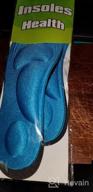 img 1 attached to Women'S 5D Sponge Arch Support Insoles: 2 Pairs Blue, Breathable & Massaging For Foot Pain Relief! review by Frank Rivera