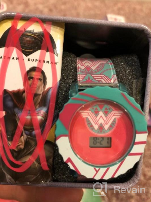 img 1 attached to ⌚️ Quartz Plastic Casual Girls' Watches from DC Comics review by Antonio Liberty