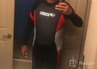 img 1 attached to 🦈 Aqua Polo Fullbody 3/2 Neoprene Wetsuit for Men with Shark Skin Chest Panel, Super Stretch Neck Cuffs, and Ankles review by Bruno Gilbert