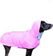 🐶 waterproof dog raincoat with cozy fleece lining – pink by frenchie mini couture (small) логотип