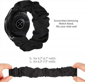 img 3 attached to Stylish And Compatible: TOYOUTHS 20Mm Elastic Scrunchie Band For Samsung Galaxy Watches 5/4/3, Active 2, And Watch 4 Classic