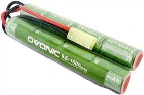 img 3 attached to Ovonic 9.6V 1600MAh NiMH Flat Rechargeable Battery Packs For Airsoft Gun