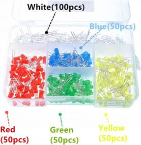 img 3 attached to Get Vibrant LED Lighting With Oiyagai'S 300Pcs 5Mm Assorted LED Kit - 5 Colors, DC 3V, 20MA And Resistor Included!