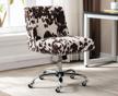 stylish and space-saving cow print task chair for home office from kmax logo