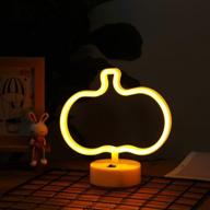 spooky halloween decor: white ghost led neon night light for kids room and parties logo