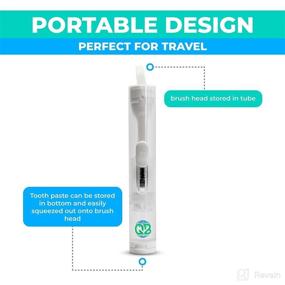 img 1 attached to Convenient Portable Backpacking Toothbrush 🎒 Toothpaste: Hassle-free Oral Care on the Go!