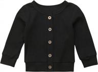 soft and cozy gender-neutral knit cardigan for newborns and infants with button-down front and long sleeves logo