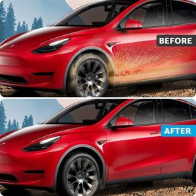 img 3 attached to 🚗 2022 Upgraded Motrobe Tesla Model Y Mud Flaps - No Drilling Required (Set of Four): Ultimate Splash Guards