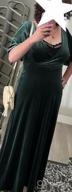 img 1 attached to Women'S Retro V-Neck Wrap Velvet Maxi Dress Long Formal Evening Gown 0861 review by Amanda Spencer