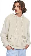 уютный образ с zaful's color block sherpa fuzzy hoodie для унисекс: идеальная свободная пушистая толстовка с капюшоном и шнурком, верхняя одежда для мужчин логотип