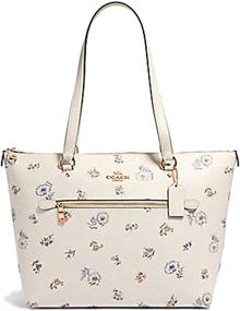 img 3 attached to Coach Gallery Signature Canvas Brown Women's Handbags & Wallets via Totes