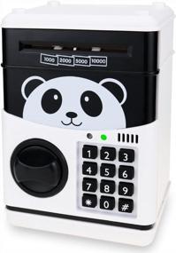 img 4 attached to Electronic Password Piggy Bank For Kids - ATM Money Safe Toy For 3-14 Year Old Boys And Girls, Yoego Mini Bank