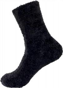img 3 attached to Feather-Light Fuzzy Socks For Women - Luxuriously Soft And Cozy With Multiple Color Choices