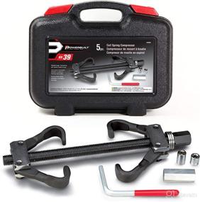 img 4 attached to Powerbuilt 5-Piece Coil Spring Compressor Tool Kit - Remove Straight/Curved Coil Springs, Shock Absorbers - Foreign & Domestic - Includes Storage Case (648603)