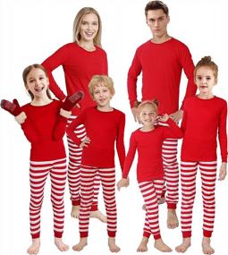 img 4 attached to Get Festive With Red Holiday Pajama Sets For The Whole Family This Christmas!