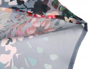 img 1 attached to Women'S Kimono Cardigan Sheer Chiffon Print Loose Cover Up Dark Grey Medium
