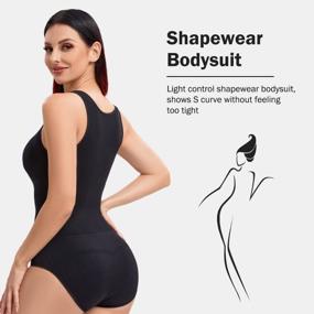 img 2 attached to Transform Your Figure: JOYSHAPER Bodysuit For Women With Tummy Control And Built-In Bra - Colombian Fajas Shapewear For BBL Body Shaping