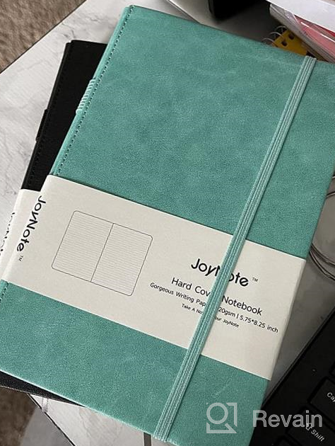 img 1 attached to 📔 JoyNote 2 Pack Hardcover Notebook, Premium Thick Paper Faux Leather Writing Journal with Pen Loop, 96 Sheets/192 Pages, 2 Bonus Plan Stickers, 5.75 x 8.25 inches, Gray review by Bruce Garner