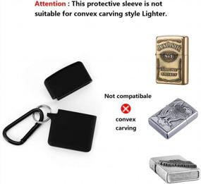 img 2 attached to Protect And Personalize Your Classic Zippo Lighter With Fironst Silicone Case - Anti-Lost, Rubber Cover With Metal Carabiner (Black)