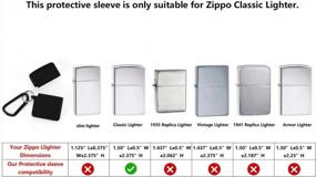 img 1 attached to Protect And Personalize Your Classic Zippo Lighter With Fironst Silicone Case - Anti-Lost, Rubber Cover With Metal Carabiner (Black)