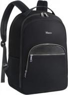 черный рюкзак для деловых поездок для мужчин, одобренная авиакомпанией сумка для ноутбука mancro с 15,6-дюймовым отделением для компьютера, сумки для студентов колледжа для школы и путешествий, идеальный подарок для мужчин логотип