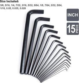 img 3 attached to High-Quality 30-Piece Hex Key Allen Wrench Set - SAE and Metric Assortment, L Shape, Chrome Vanadium Steel, with Precise and Chamfered Tips. Sizes Include SAE 0.028 - 3/8 inch and Metric 0.7 - 10 mm. Comes in a Convenient Storage Case.