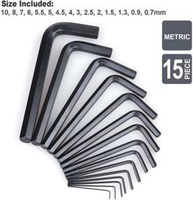 img 2 attached to High-Quality 30-Piece Hex Key Allen Wrench Set - SAE and Metric Assortment, L Shape, Chrome Vanadium Steel, with Precise and Chamfered Tips. Sizes Include SAE 0.028 - 3/8 inch and Metric 0.7 - 10 mm. Comes in a Convenient Storage Case.