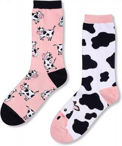 img 1 attached to Inject Some Fun And Cute Animal Vibes Into Your Wardrobe: HappyPop'S Novelty Llama, Cow, Sloth, And Bee Socks For Women And Girls Perfect For Animal Lovers