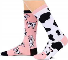 img 2 attached to Inject Some Fun And Cute Animal Vibes Into Your Wardrobe: HappyPop'S Novelty Llama, Cow, Sloth, And Bee Socks For Women And Girls Perfect For Animal Lovers