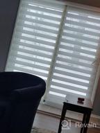 img 1 attached to LUCKUP Grey Zebra Dual Roller Blinds - Day And Night Window Shades With Easy Installation, 23.6" X 90 review by Ronald Duguay