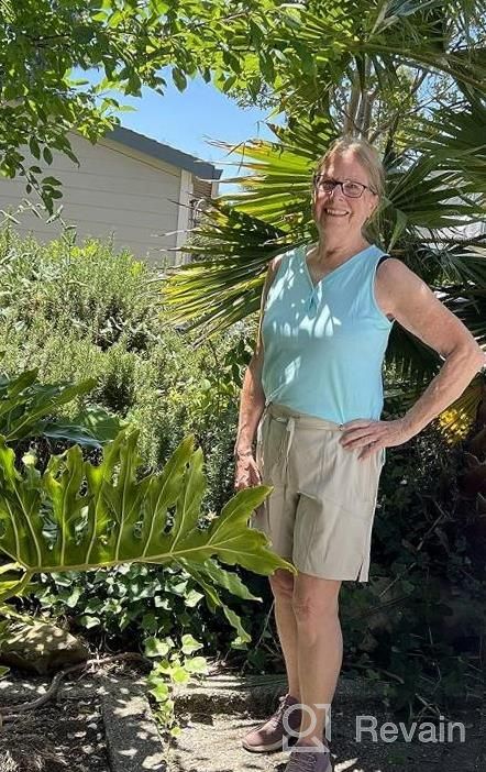 img 1 attached to Stay Comfortable And Sturdy With Soothfeel Women'S 7-Inch Quick Dry Hiking Cargo Shorts review by Renee Patterson