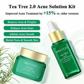 img 3 attached to Say Goodbye To Acne With Our Complete Skin Care Set - Tea Tree Serum And Cream For Sensitive, Prone Face With Niacinamide Moisturizer And Anti-Aging Benefits