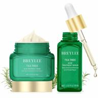 say goodbye to acne with our complete skin care set - tea tree serum and cream for sensitive, prone face with niacinamide moisturizer and anti-aging benefits logo