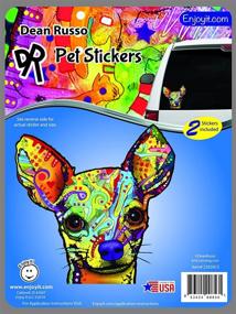 img 3 attached to 🐶 Dean Russo Chihuahua Car Stickers 2 Pack - Premium Vinyl Decals for Windows, Bumpers, Laptops, Crafts - Outdoor Rated