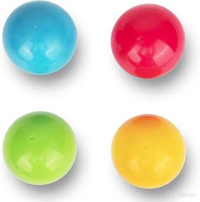 img 4 attached to 🔴 Playkidiz Super Durable Replacement Balls for Pound a Ball - Assorted 4 Colored 1.75" Diameter Plastic Balls for Most Pound a Ball Toys!