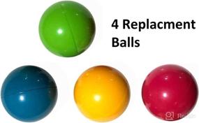 img 3 attached to 🔴 Playkidiz Super Durable Replacement Balls for Pound a Ball - Assorted 4 Colored 1.75" Diameter Plastic Balls for Most Pound a Ball Toys!