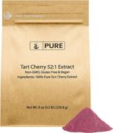 🍒 premium 100% pure tart cherry 52:1 extract (8 oz) - non-gmo, vegan, gluten-free - made in usa, no fillers or additives logo