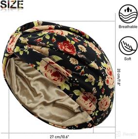 img 1 attached to 💤 QMSILR Natural Sleep Bonnet with Stylish Knot