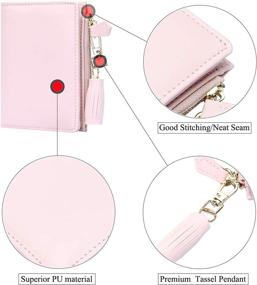 img 1 attached to TJEtrade Wallets Leather Zipper Bifold Women's Handbags & Wallets via Wallets