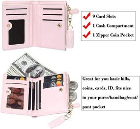 img 3 attached to TJEtrade Wallets Leather Zipper Bifold Women's Handbags & Wallets via Wallets